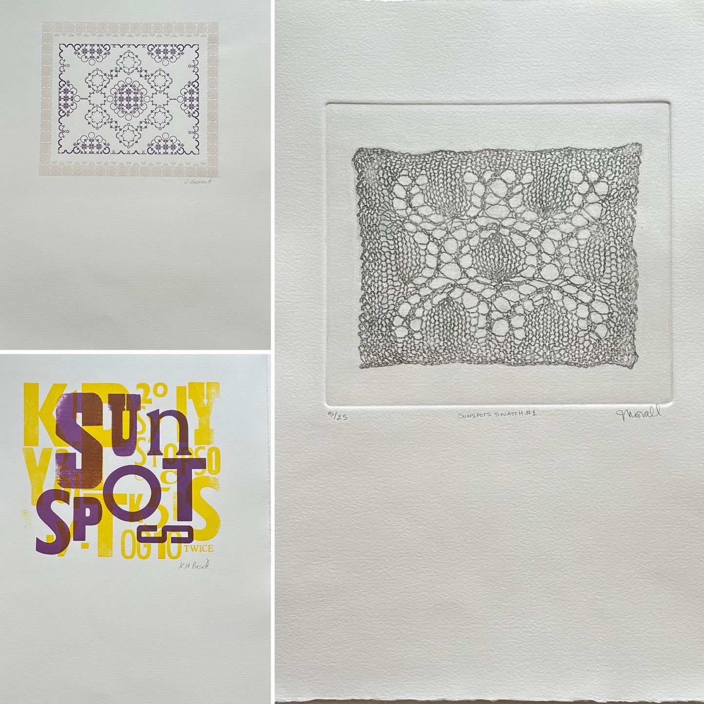 Sunspots Swatch Etching