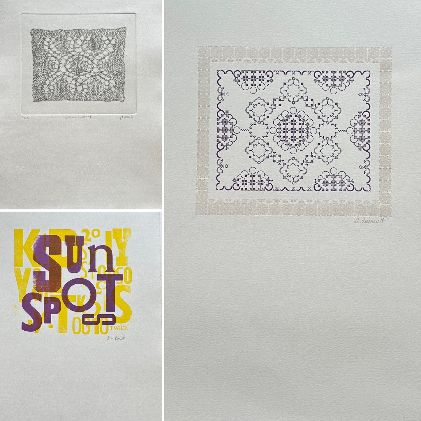 Sunspots Letterpress Chart