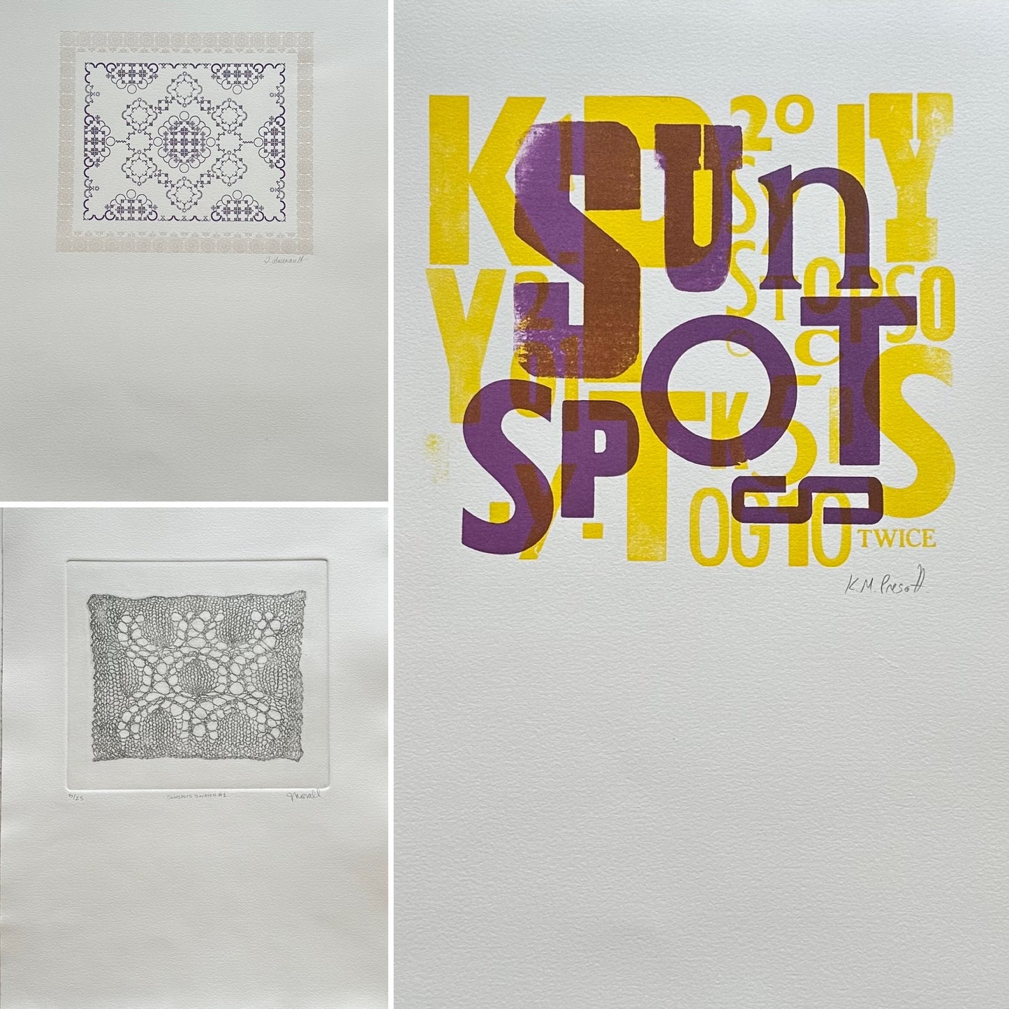 Sunspots Letterpress Text